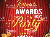 Night Party Invitation Template Movie Awards Night Party Invitation Template Stock Vector