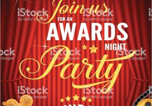 Night Party Invitation Template Movie Awards Night Party Invitation Template Stock Vector