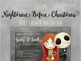 Nightmare before Christmas Baby Shower Invitations Free Download Nightmare before Christmas Baby Shower Invitation Custom