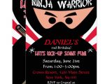Ninja Birthday Invitation Template Free Ninja Warrior Birthday Invitation Zazzle Com