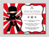 Ninja Birthday Party Invitation Template Free Ninja Birthday Invitation Printable Party by Swishprintables
