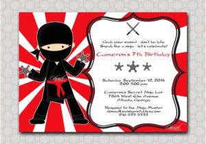 Ninja Birthday Party Invitation Template Free Ninja Birthday Invitation Printable Party by Swishprintables