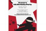 Ninja Birthday Party Invitation Template Free Ninja Birthday Party Invitation Template by Loveandpartypaper