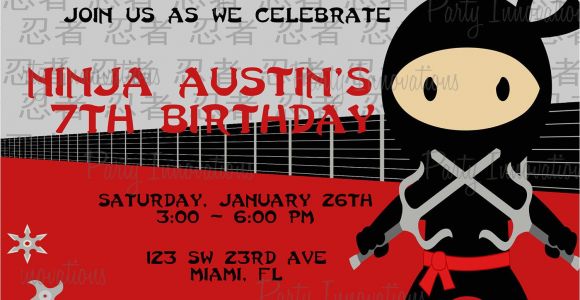 Ninja Birthday Party Invitation Template Free Printable Ninjago Birthday Invitation Free