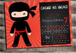 Ninja Birthday Party Invitation Template Karate Birthday Invitations for Kids Bagvania Free