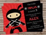 Ninja Party Invitation Template Ninja Party Birthday Invitation