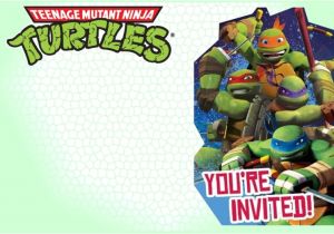 Ninja Turtle Birthday Invitation Template Free Teenage Mutant Ninja Turtles Another Great Idea for A