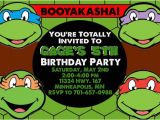 Ninja Turtle Birthday Invitation Template Teenage Mutant Ninja Turtles Birthday Invitations