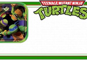 Ninja Turtle Party Invitation Template Free Teenage Mutant Ninja Turtles Another Great Idea for A