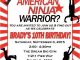 Ninja Warrior Birthday Invitation Template Free 17 American Ninja Warrior Party Ideas for Any Age