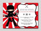 Ninja Warrior Birthday Invitation Template Free Ninja Birthday Invitation Printable Party by Swishprintables