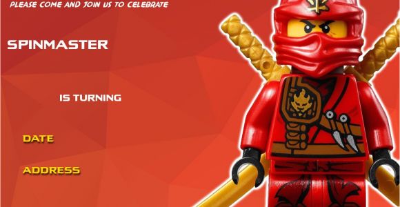 Ninjago Birthday Invitation Template Free Free Printable Lego Ninjago Birthday Free Printable