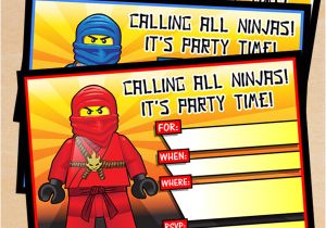 Ninjago Birthday Invitation Template Free Free Printable Lego Ninjago Birthday Invitation Set