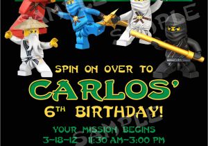 Ninjago Birthday Invitation Template Free Ninjago Birthday Invitations