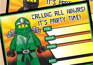 Ninjago Birthday Invitation Template Free Ninjago Party Invites Free Printable Lego Ninjago Birthday