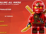 Ninjago Birthday Party Invitation Template Free Free Printable Lego Ninjago Birthday Free Printable