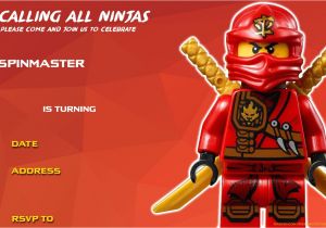 Ninjago Party Invitation Template Free Free Printable Lego Ninjago Birthday Free Printable