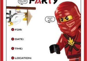 Ninjago Party Invitation Template Free Lego Ninja Invitation Template Kids Party Ideas In 2019