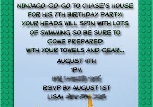 Ninjago Party Invitation Template Lisa 39 S Latest