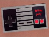 Nintendo Party Invitations Items Similar to Nintendo Controller Birthday Invitations