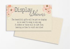 No Wrap Bridal Shower Invitation Wording Display Shower Invitation Insert