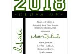 Non Photo Graduation Invitations Class Of Celebration Green Graduation Invitations Paperstyle