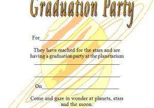 Non Photo Graduation Invitations Galaxy Printable Graduation Invitations