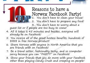Norwex Facebook Party Invitation Time to Party norwex