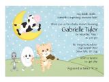 Nursery Rhyme Baby Shower Invitations Personalized Jumped Invitations