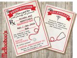 Nursing School Graduation Announcements Invitations Medical School or Nursing School Graduation Prescription