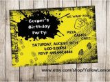 Obstacle Course Birthday Party Invitations Obstacle Birthday Party Invitation Digital File Mud Dirt