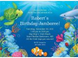Ocean theme Party Invitations Ocean Party Personalized Invitation Each Cheap themed