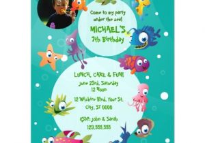 Ocean theme Party Invitations Ocean theme Children 39 S Birthday Party Invitation Zazzle