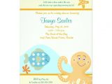 Octopus Baby Shower Invitations Octopus & Fish Ocean 5×7 Baby Shower Invitation
