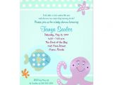 Octopus Baby Shower Invitations Octopus Sealife Ocean 5×7 Baby Shower Invitation
