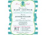 Octopus Baby Shower Invitations Turquoise & Yellow Octopus Baby Shower Invitation 5" X 7