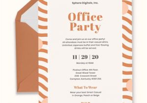 Office Birthday Invitation Template 10 Office Party Invitations Psd Ai Word Free