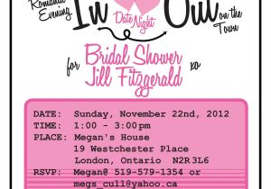 Office Bridal Shower Invitation Wording Bridal Shower Invitation Date Night theme 25 50 00