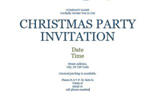 Office Christmas Party Invitation Template 15 Free Christmas Party Invitation Templates Ms Office