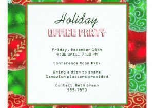 Office Christmas Party Invitation Template Christmas Holiday Office Party Invitations Zazzle Com
