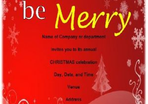 Office Christmas Party Invite Template Printable Office Christmas Party Invitation