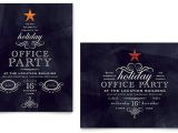 Office Party Invitation Template Office Holiday Party Flyer Ad Template Design