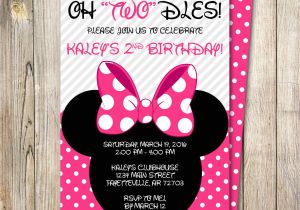 Oh Twodles Birthday Invitation Template Minnie Mouse Birthday Invitation Oh Twodles Birthday