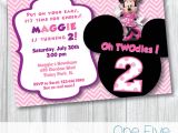 Oh Twodles Birthday Invitation Template Minnie Mouse Oh Twodles Birthday Party Invitation