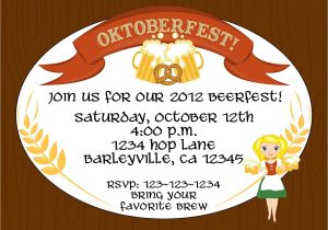 Oktoberfest Party Invitation Templates Creative Oktoberfest Beerfest Invitation Template Design
