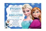 Olaf Birthday Invitation Template Disney Frozen Birthday Party Invitation Elsa Anna Olaf
