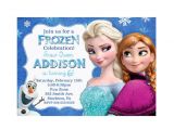 Olaf Birthday Invitation Template Disney Frozen Birthday Party Invitation Elsa Anna Olaf