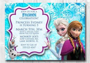 Olaf Birthday Invitation Template Frozen Birthday Invitation Queen Elsa Princess Anna