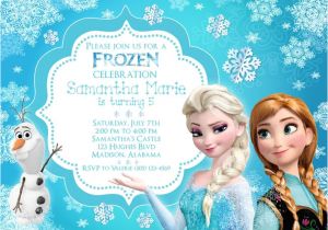 Olaf Birthday Invitation Template Frozen Invitation with Elsa Ana and Olaf Http Www