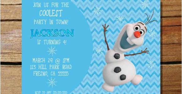 Olaf Birthday Invitation Template Frozen Olaf Invitation by Kidspartyprintshop On Etsy 10
